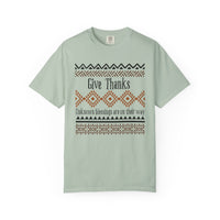 Load image into Gallery viewer, Give Thanks Shirt, Spiritual Blessing Unisex Comfort Colors Tee

