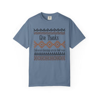 Load image into Gallery viewer, Give Thanks Shirt, Spiritual Blessing Unisex Comfort Colors Tee
