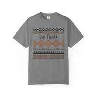 Load image into Gallery viewer, Give Thanks Shirt, Spiritual Blessing Unisex Comfort Colors Tee
