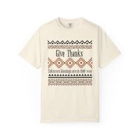 Load image into Gallery viewer, Give Thanks Shirt, Spiritual Blessing Unisex Comfort Colors Tee
