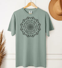 Load image into Gallery viewer, Thankful Mandala Tee – Spiritual Positive Vibe Comfort Colors Yoga T-Shirt
