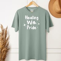 Load image into Gallery viewer, Healing with Pride T-Shirt – Trans Rights LGBTQ Tee, Pride Comfort Colors TShirt
