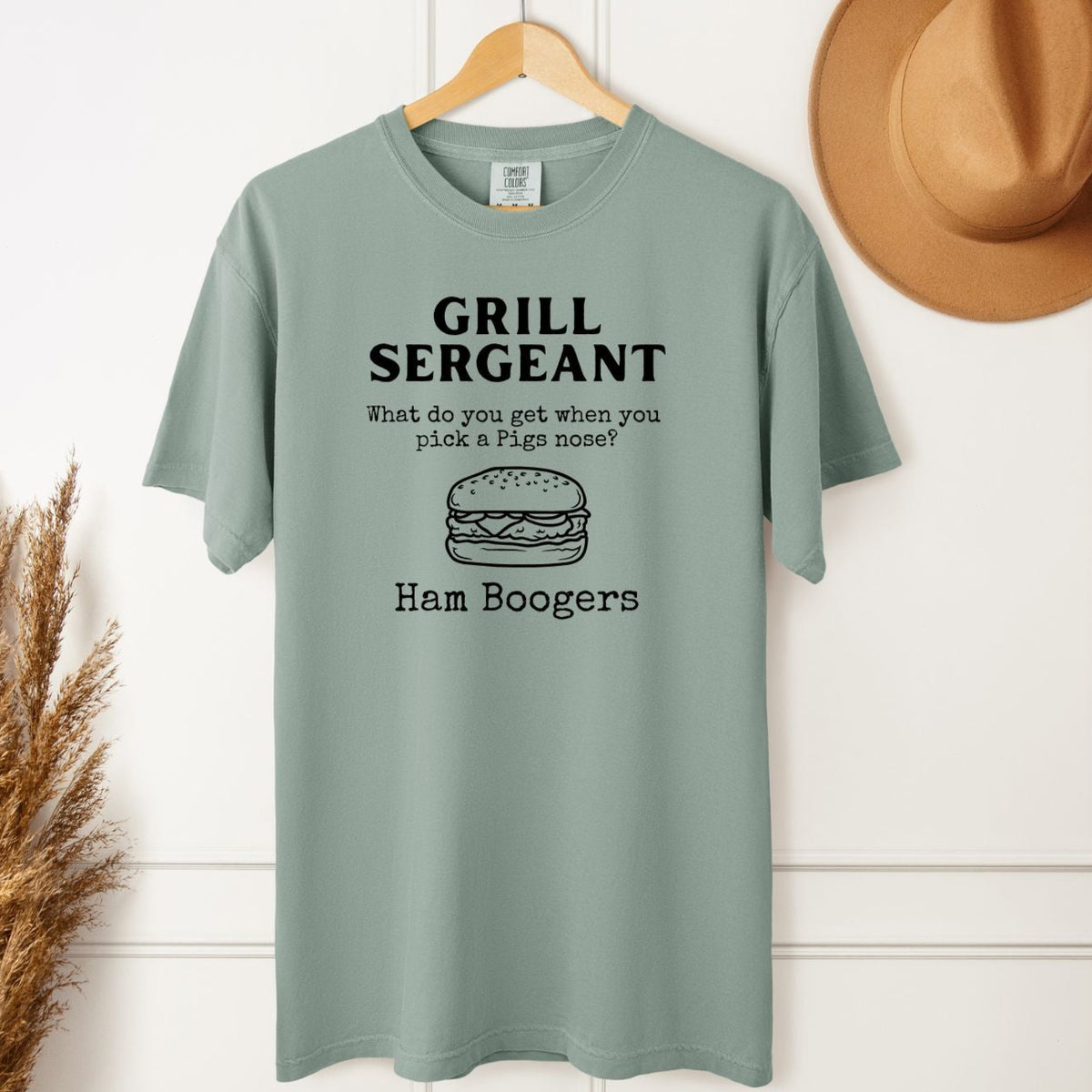 Grill Sergeant T-Shirt - Funny Dad Joke Tee for Father's Day & Cookouts