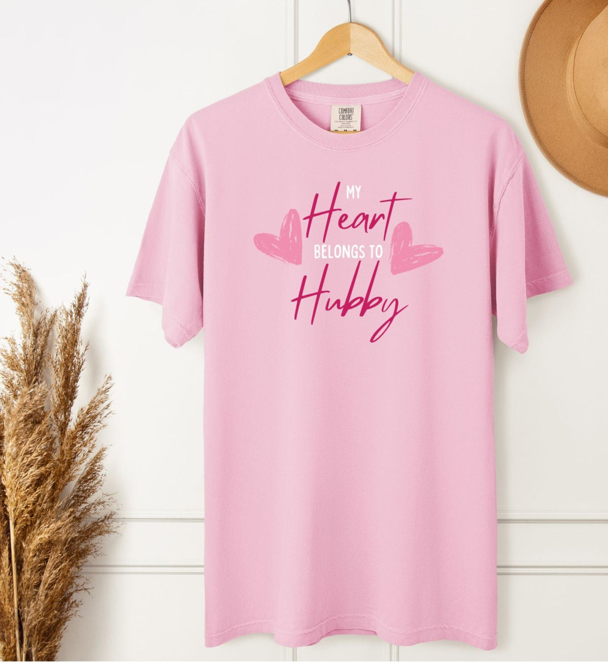 My Heart Belongs To Hubby T-Shirt – Wifey Comfort Colors Tee