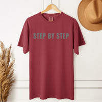 Load image into Gallery viewer, Step By Step Sobriety T-Shirt - Unisex Recovery Gift Tee for Men &amp; Women

