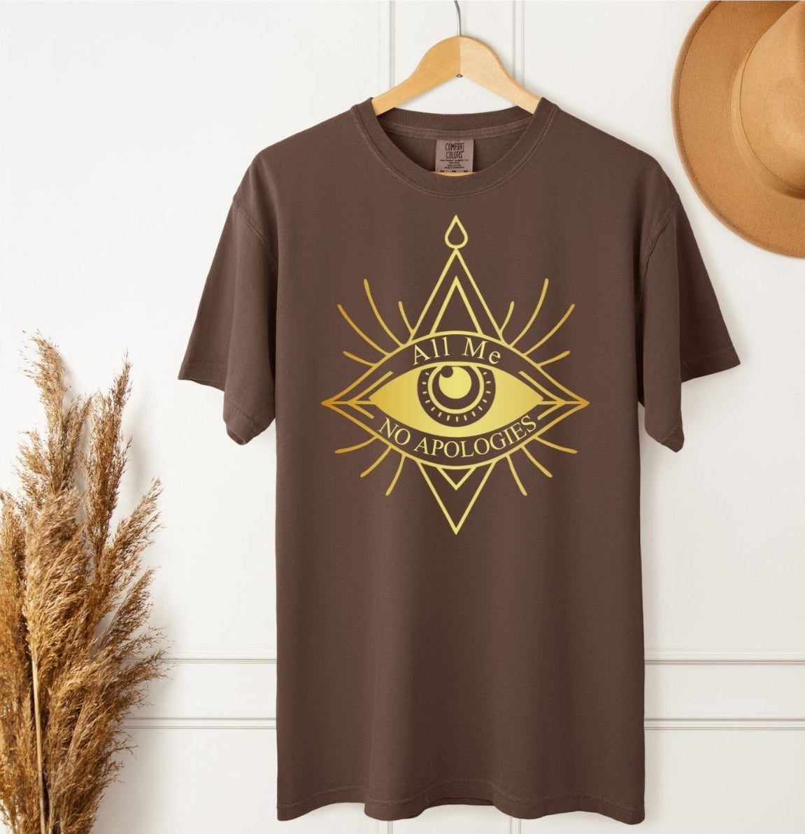 All Me No Apologies Unisex T-Shirt – Third Eye Yoga Comfort Colors Tee for Men & Women