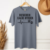 Load image into Gallery viewer, Rescued Eachother Comfort Colors T-Shirt – Dog Lovers Recovery Tee

