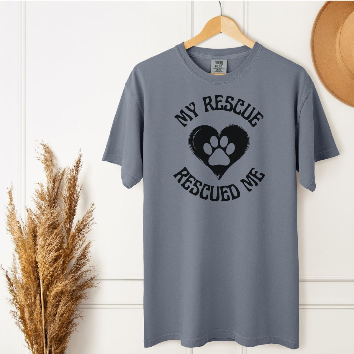My Rescued Me Tee – Recovery Shirt for Dog Moms & Dads | Comfort Colors T-Shirt for Dog Lovers