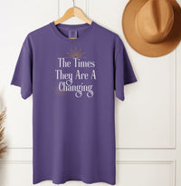 Load image into Gallery viewer, The Times They Are A-Changin’ Dylan Shirt – Retro Rocker Unisex Comfort Colors T-Shirt

