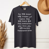 Load image into Gallery viewer, International Peace T-Shirt - Spread the Message in 22 Languages - Soft Cotton Tee for Everyone
