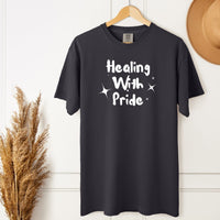 Load image into Gallery viewer, Healing with Pride T-Shirt – Trans Rights LGBTQ Tee, Pride Comfort Colors TShirt
