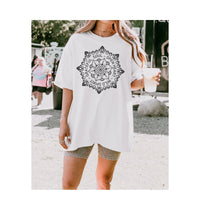 Load image into Gallery viewer, Grateful Soul Open Heart Wild Spirit Tee – Mandala Design Unisex T-Shirt
