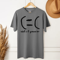 Load image into Gallery viewer, What&#39;s It Gonna Be Happy or Sad Tee – Positive Mental Health Unisex Comfort Colors T-Shirt
