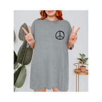 Load image into Gallery viewer, Vintage Heart Love Language T-Shirt – My Love Language Is Peace Tee with Dual Design
