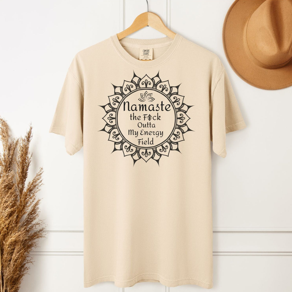 Namaste Mandala Tee - Funny Edgy Unisex Comfort Colors Yoga T-Shirt