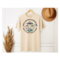 Load image into Gallery viewer, Retro Rocker Band Tee, Mushroom Vibe T-Shirt, Boho Band Tee, 70&#39;s Retro Graphic Shirt, Unisex Festival Comfort Colors Unisex TShirt
