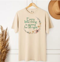 Load image into Gallery viewer, Every Little Thing Is Gonna Be All Right T-Shirt – Positive Floral Tee for Moms and Grandmas
