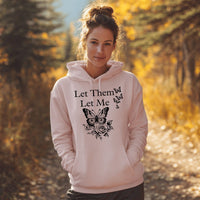 Load image into Gallery viewer, Let Them Let Me Positive Affirmation Hoodie - Unisex Butterfly Design
