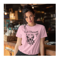 Load image into Gallery viewer, Let Them Let Me Butterfly Themed Wellness Tee – Unisex Heavyweight Comfort Colors T-Shirt
