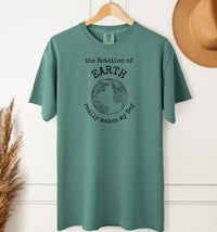 Load image into Gallery viewer, Funny Dad Joke T-Shirt – Rotation of the Earth Really Makes My Day Tee for Father&#39;s Day
