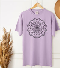 Load image into Gallery viewer, Thankful Mandala Tee – Spiritual Positive Vibe Comfort Colors Yoga T-Shirt
