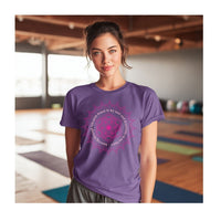 Load image into Gallery viewer, Dancing Through Life Mandala Tee – Unisex Heavyweight Crewneck T-Shirt with Positive Spiritual Message
