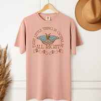Load image into Gallery viewer, Every Little Thing Is Gonna Be All Right Tee – Vintage Butterfly Design Positive Wellness Shirt
