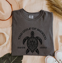 Load image into Gallery viewer, Gulf Of Mexico ESTB 1550 Unisex T-Shirt – Gulf of MX Turtle Comfort Colors Tee
