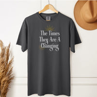 Load image into Gallery viewer, The Times They Are A-Changin’ Dylan Shirt – Retro Rocker Unisex Comfort Colors T-Shirt
