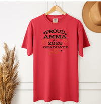 Load image into Gallery viewer, Proud Amma of 2025 Grad T-Shirt – Icelandic Grandmother Graduation Celebration Comfort Colors Tee
