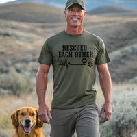 Load image into Gallery viewer, Rescued Eachother Comfort Colors T-Shirt – Dog Lovers Recovery Tee
