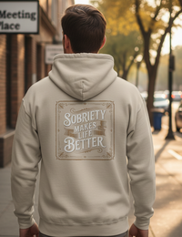 Load image into Gallery viewer, Sobriety Makes Life Better Hoodie Unisex Gildan® 18500
