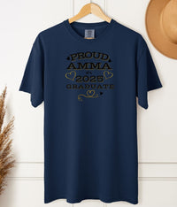 Load image into Gallery viewer, Proud Amma of 2025 Grad T-Shirt – Icelandic Grandmother Graduation Celebration Comfort Colors Tee
