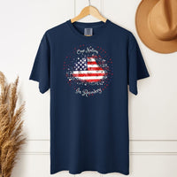 Load image into Gallery viewer, One Nation Under Recovery Patriotic T-Shirt – American Flag Fourth of July Tee
