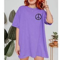 Load image into Gallery viewer, Vintage Heart Love Language T-Shirt – My Love Language Is Peace Tee with Dual Design
