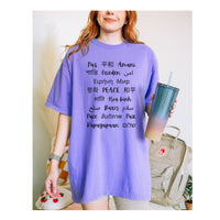 Load image into Gallery viewer, Multilingual PEACE T-Shirt, Peace Unisex Comfort Colors®, Spread Peace A Message of Humanity
