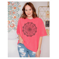 Load image into Gallery viewer, Thankful Mandala Tee – Spiritual Positive Vibe Comfort Colors Yoga T-Shirt

