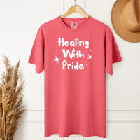 Load image into Gallery viewer, Healing with Pride T-Shirt – Trans Rights LGBTQ Tee, Pride Comfort Colors TShirt
