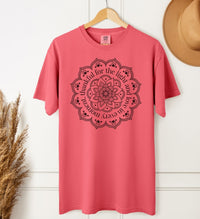 Load image into Gallery viewer, Thankful Mandala Tee – Spiritual Positive Vibe Comfort Colors Yoga T-Shirt
