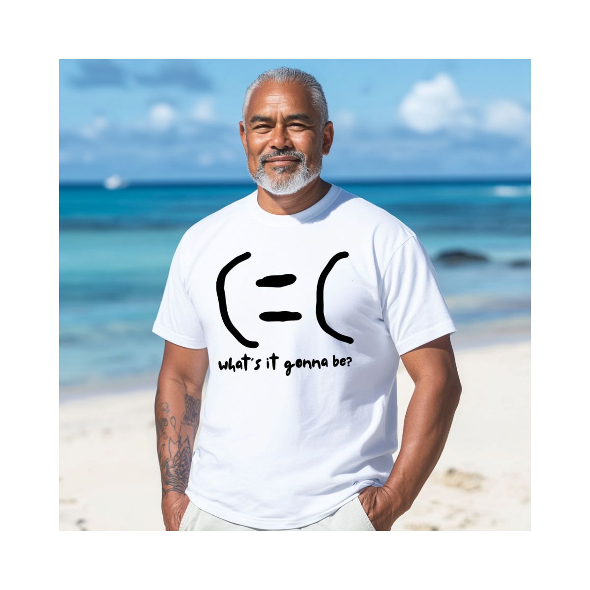 What's It Gonna Be Happy or Sad Tee – Positive Mental Health Unisex Comfort Colors T-Shirt