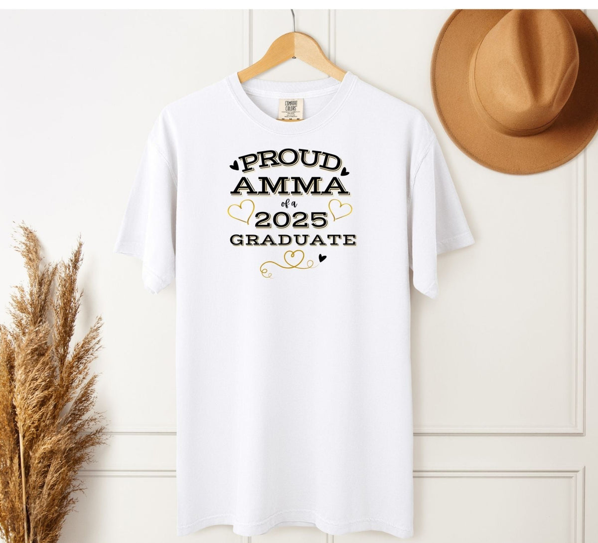 Proud Amma of 2025 Grad T-Shirt – Icelandic Grandmother Graduation Celebration Comfort Colors Tee